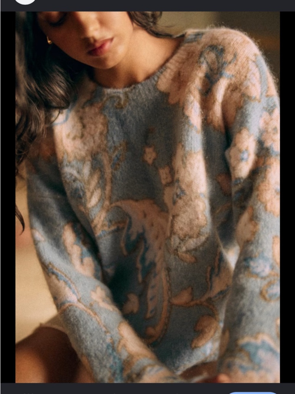 Sézane Hélène Jumper Size Small Wool Blend Knit Sweater Relaxed Fit French Chic - Picture 5 of 12
